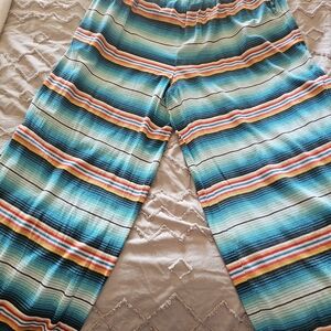 Ariat Blue and Black Striped Pants